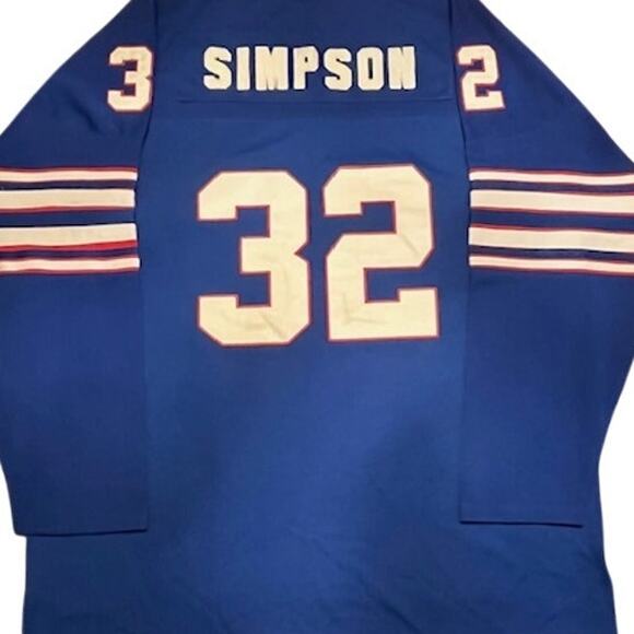 Vintage Wilson O.J. Simpson #32 Bills Throwback Jersey - Size 60, 1975 Style - Picture 1 of 10